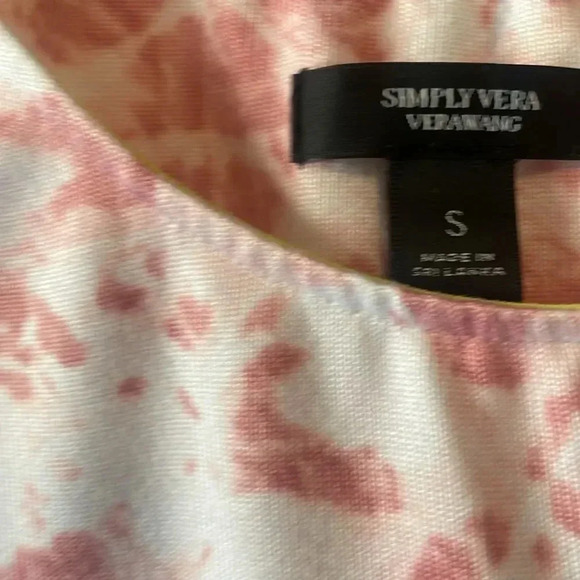 Simply Vera Wang pink tie dye pj set size small - Picture 2 of 8